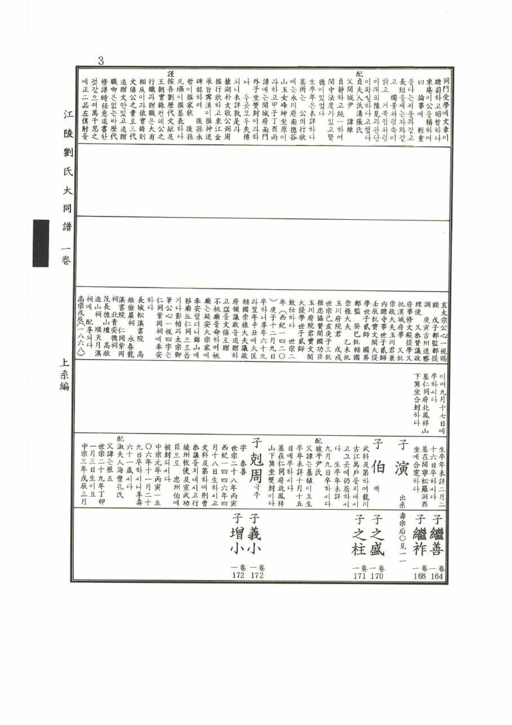 강릉유씨대동보1권 3페이지