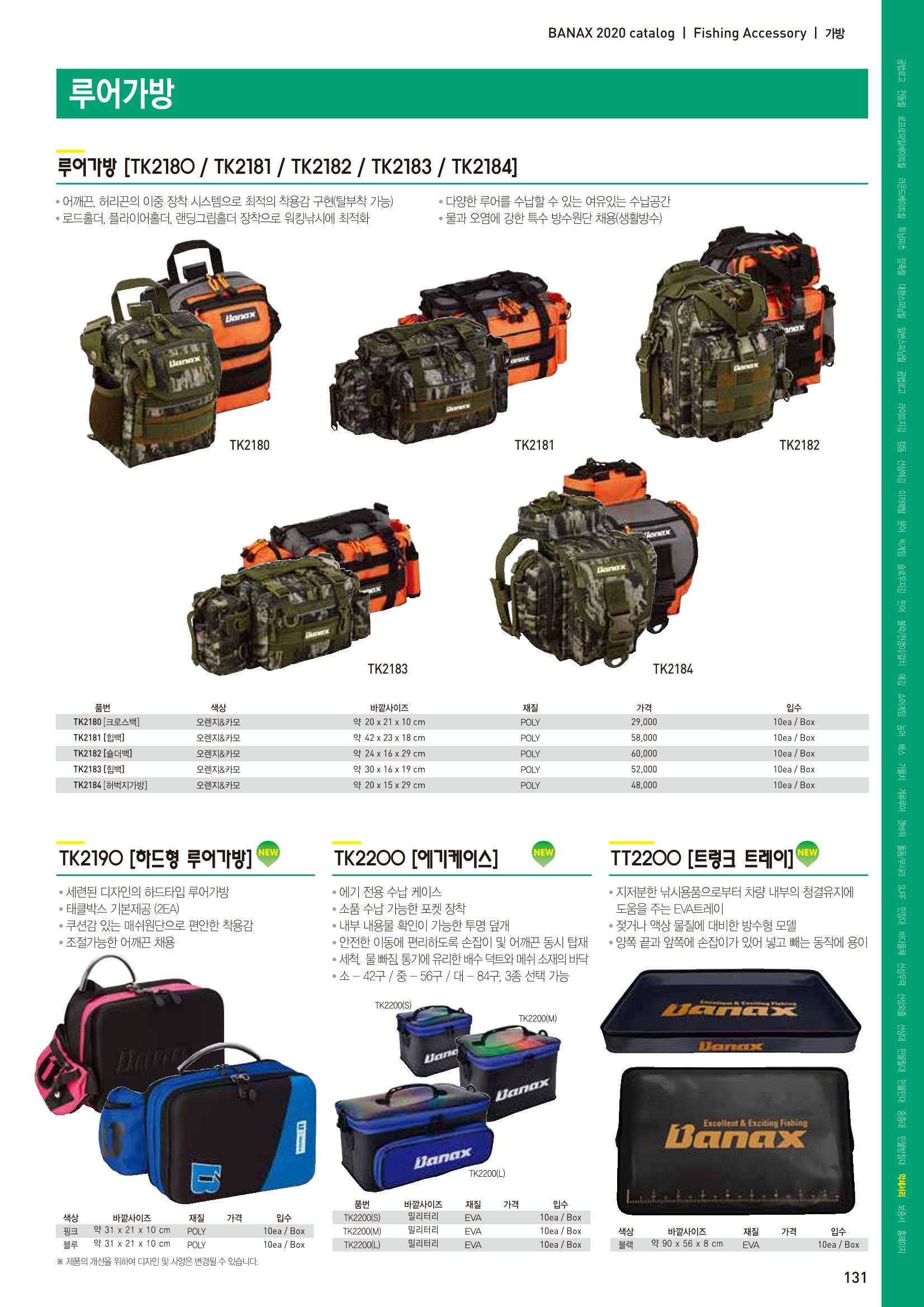 2020 BANAX CATALOG 131페이지