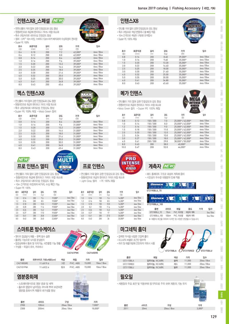 BANAX 2019 CATALOG 129페이지