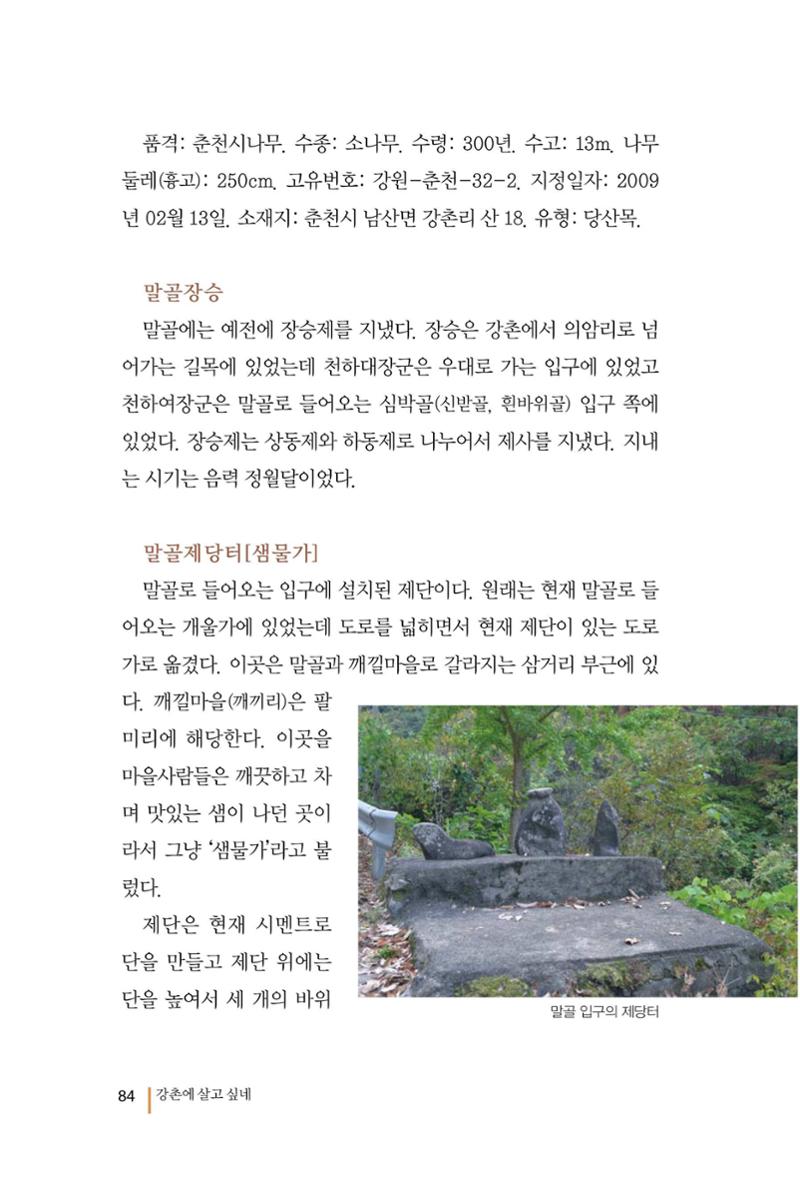 강촌에 살고싶네(강촌지리지) 84페이지