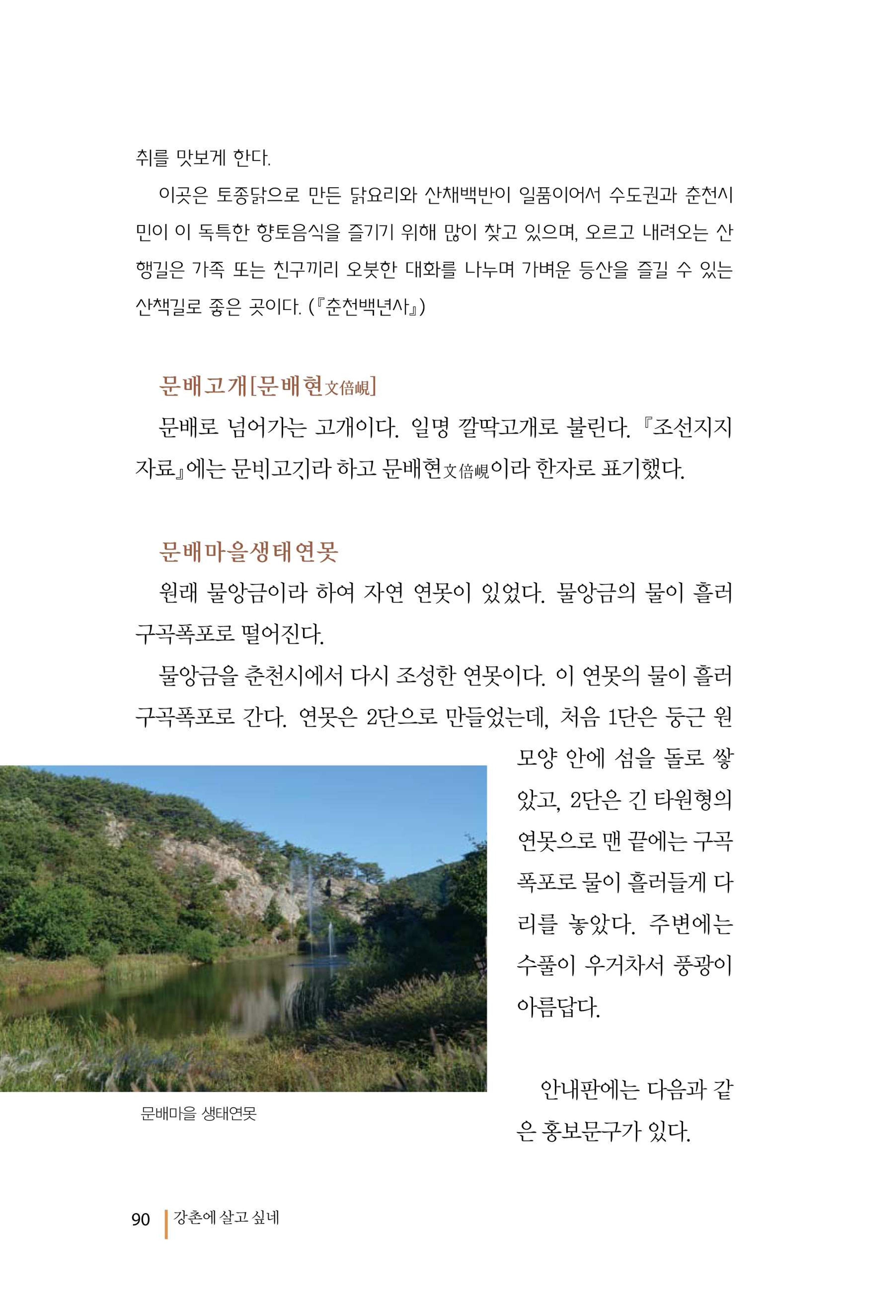 강촌에 살고싶네(강촌지리지) 90페이지