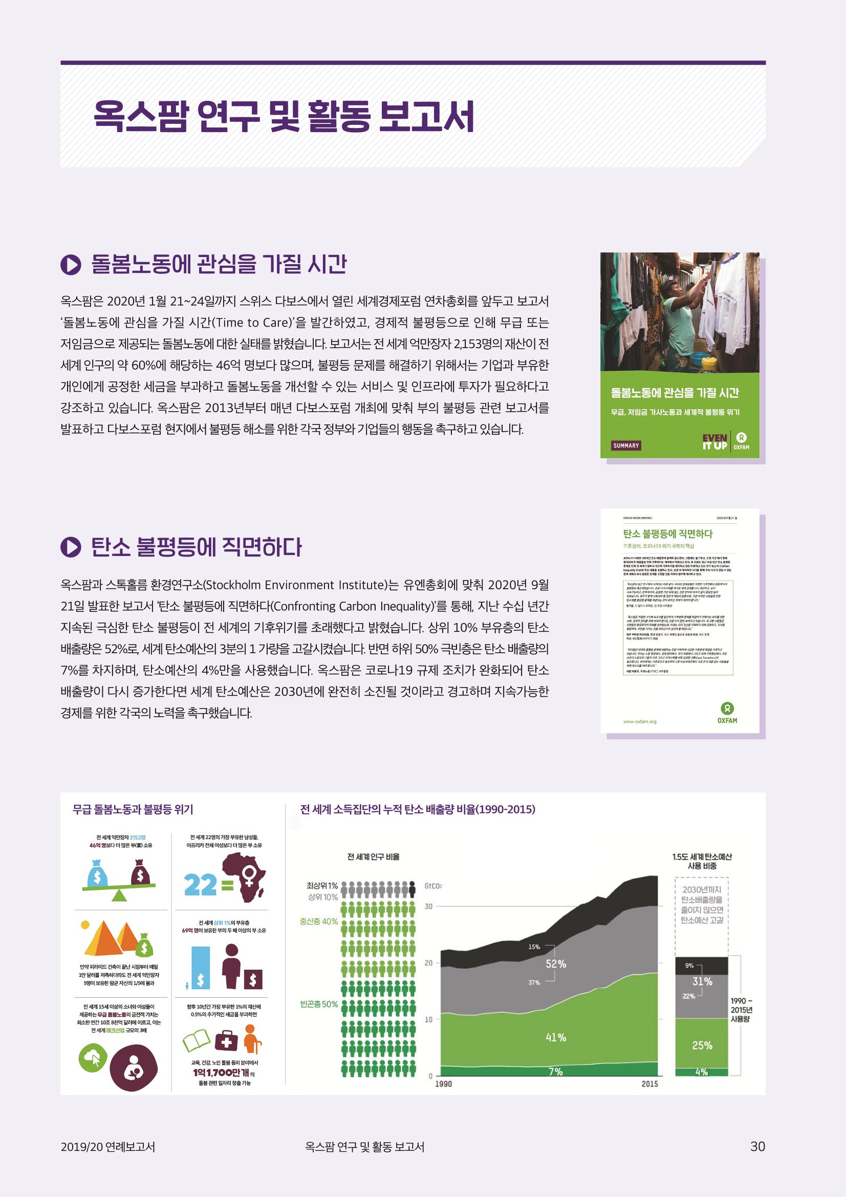 [CAKE] 2019/20 옥스팜 연례보고서 30페이지