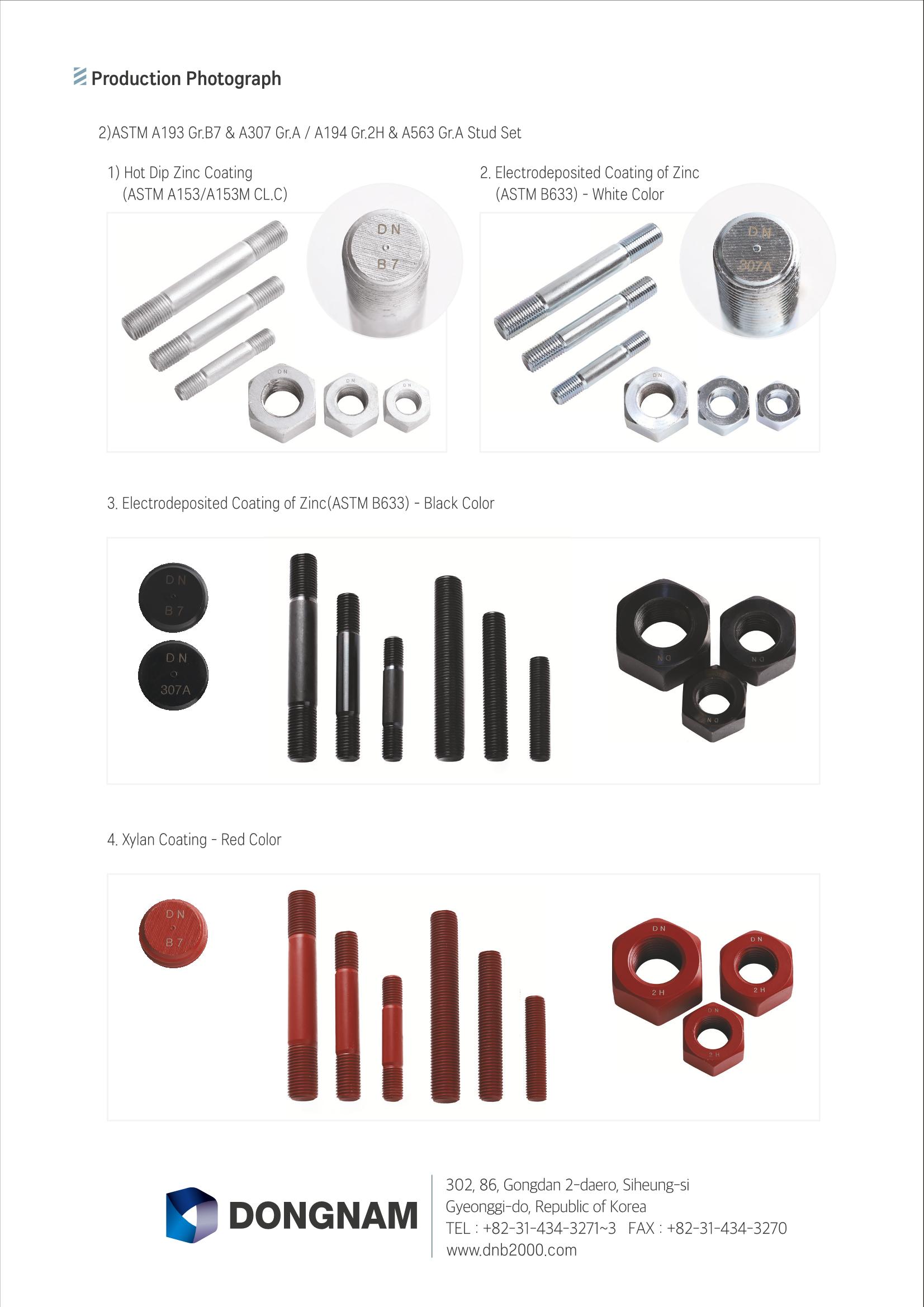 DONGNAM_Stud Bolt & Stud Bolt Assembly Sets Catalog 4페이지