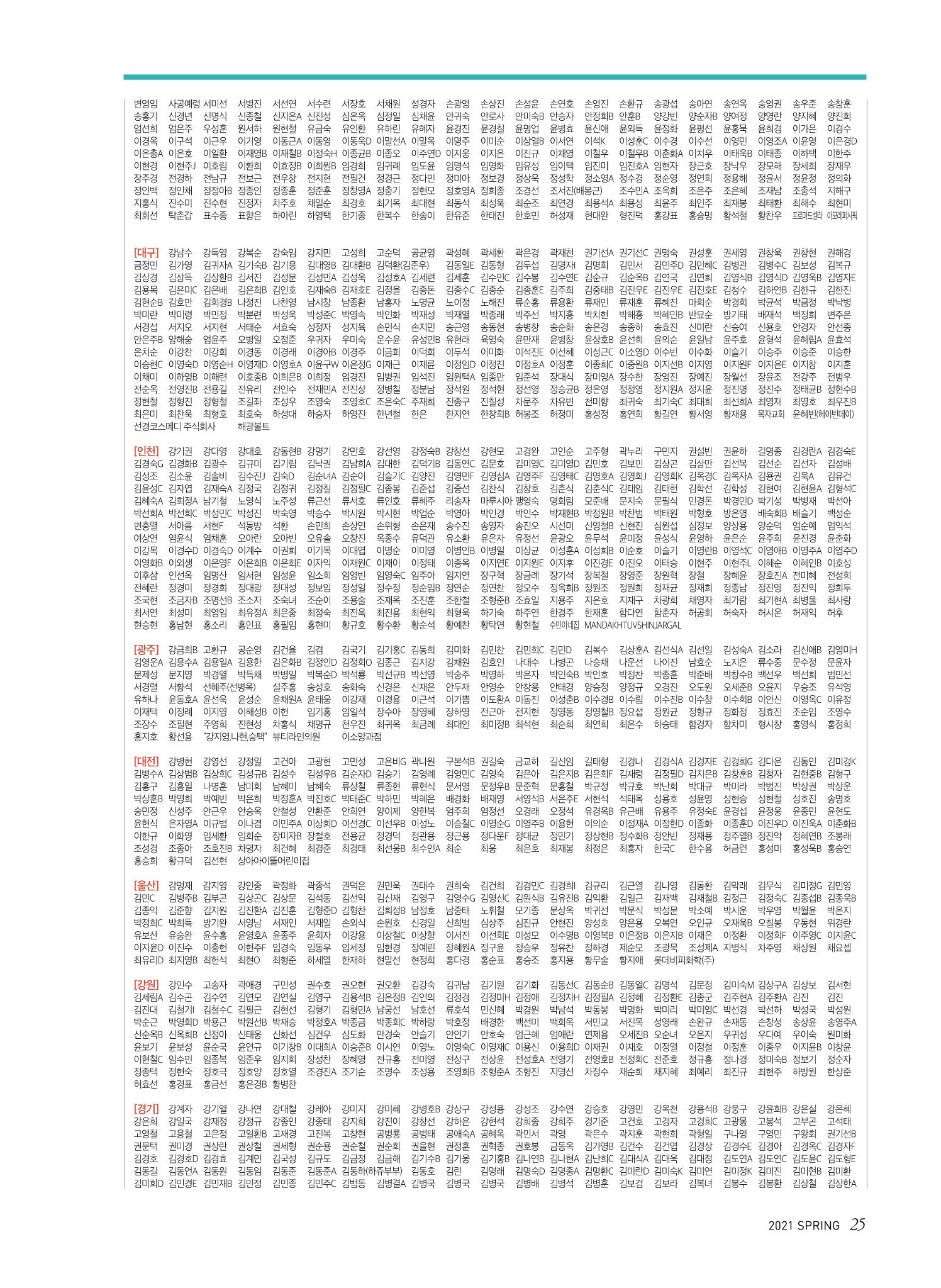 한국심장재단 심장소식 봄호 129호 25페이지