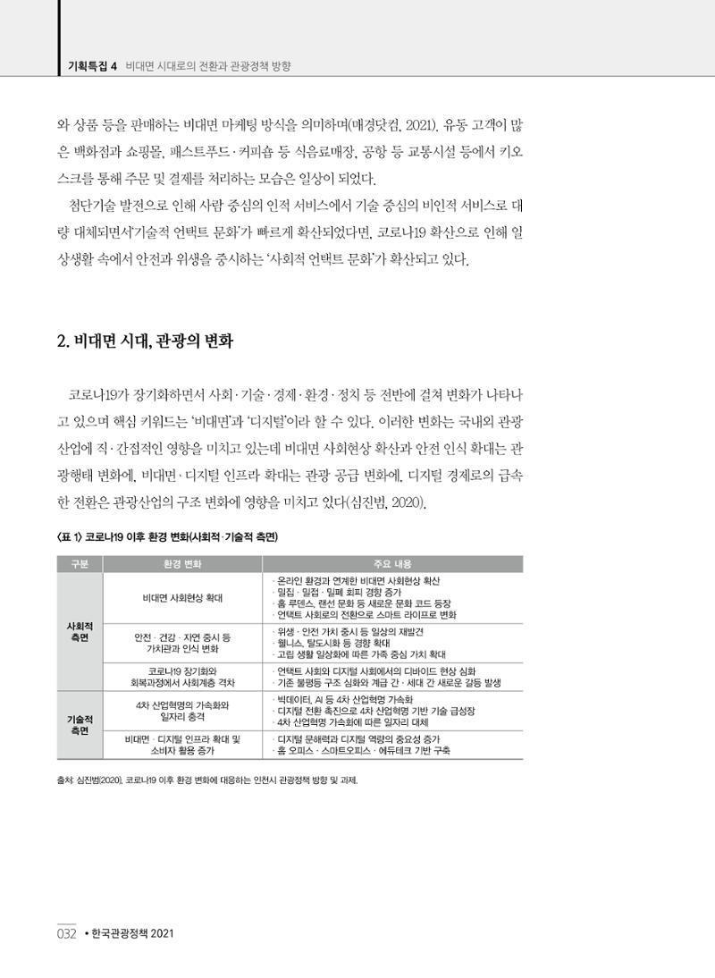 한국관광정책 - 2021 SPRING No.83 33페이지