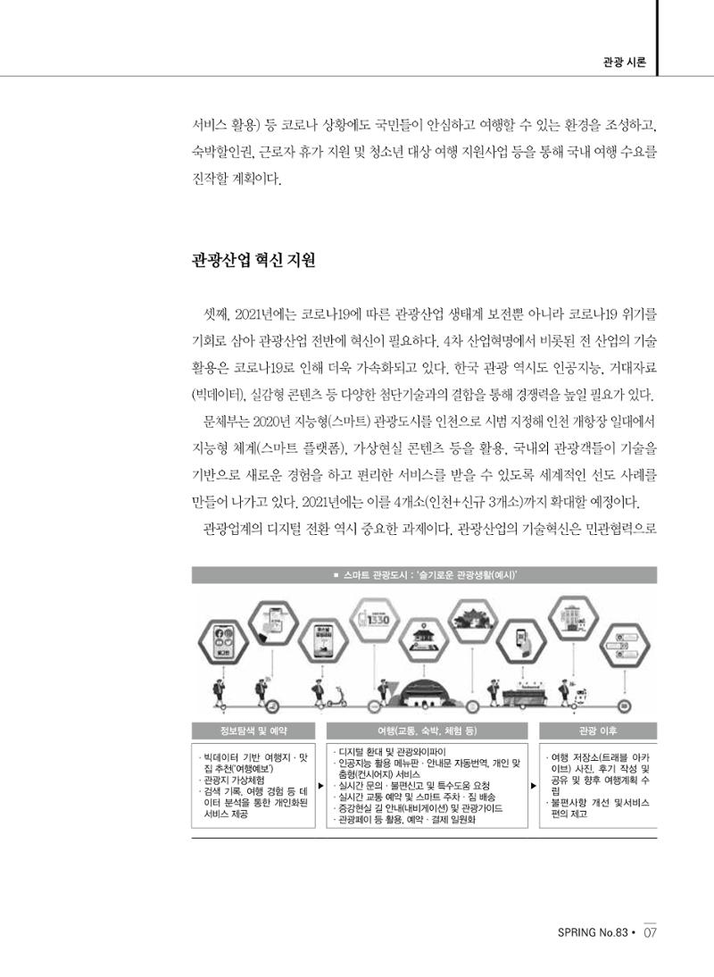 한국관광정책 - 2021 SPRING No.83 8페이지