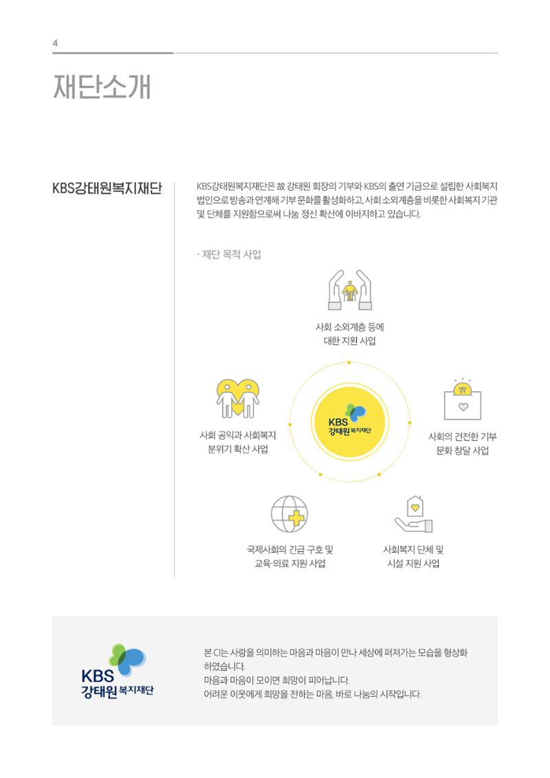 [KBS강태원복지재단] 2020 연간 사업 보고서 4페이지