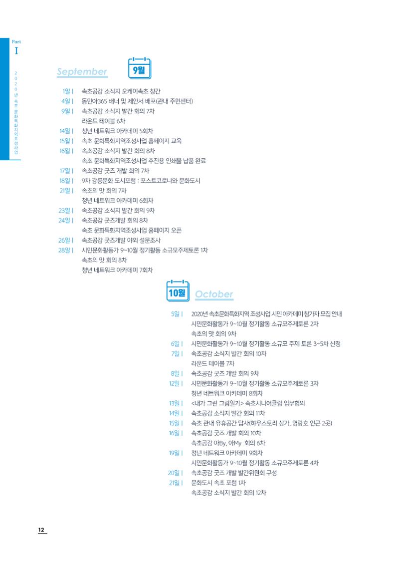 2020 속초 문화특화지역조성사업 연감 12페이지