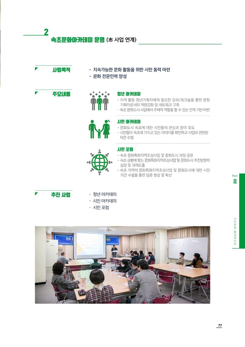 2020 속초 문화특화지역조성사업 연감 77페이지