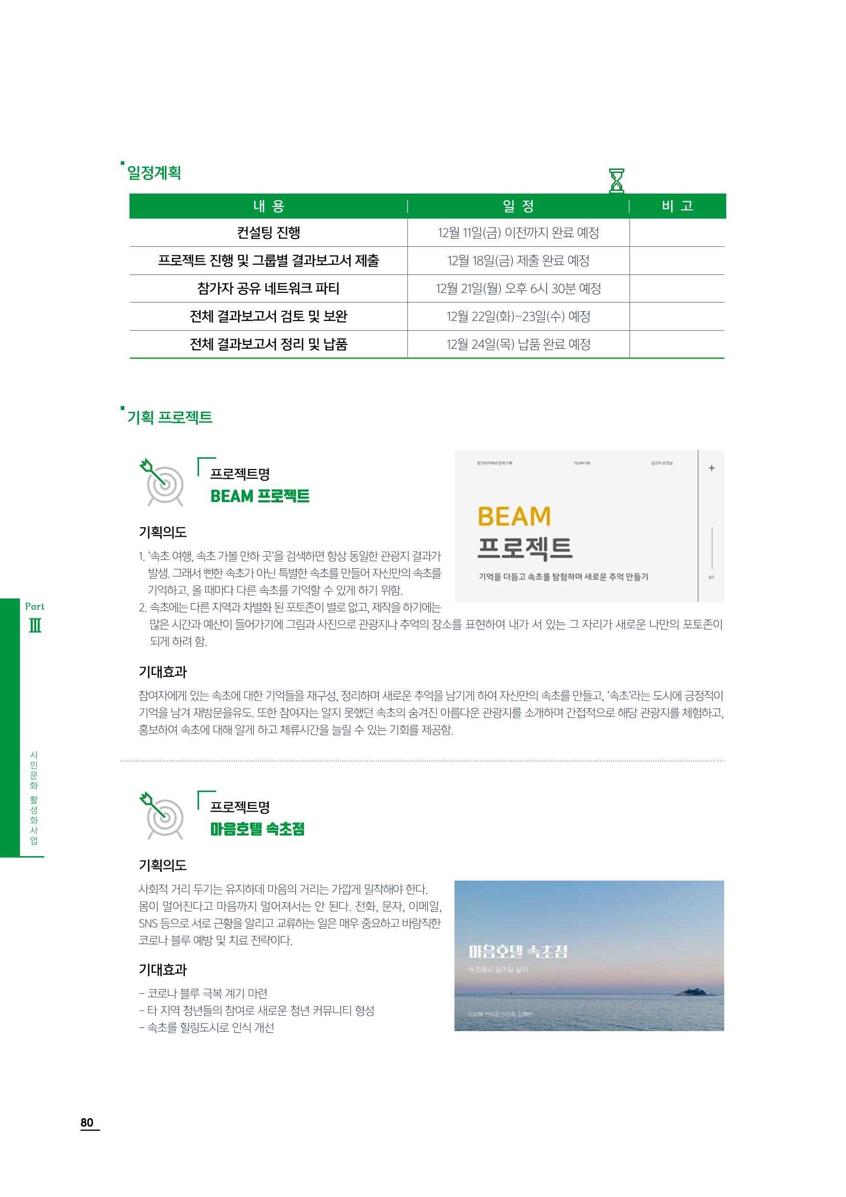 2020 속초 문화특화지역조성사업 연감 80페이지