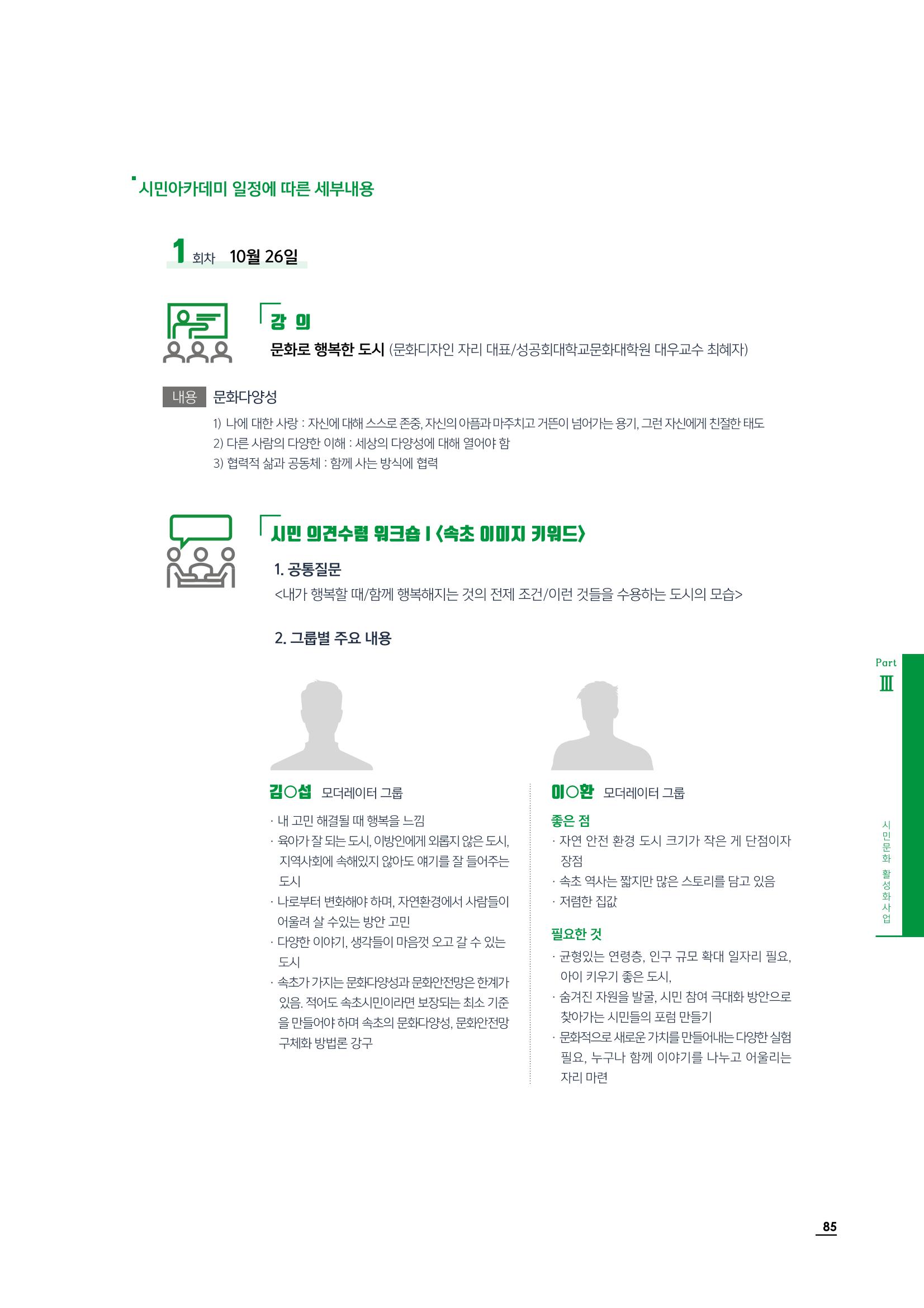 2020 속초 문화특화지역조성사업 연감 85페이지