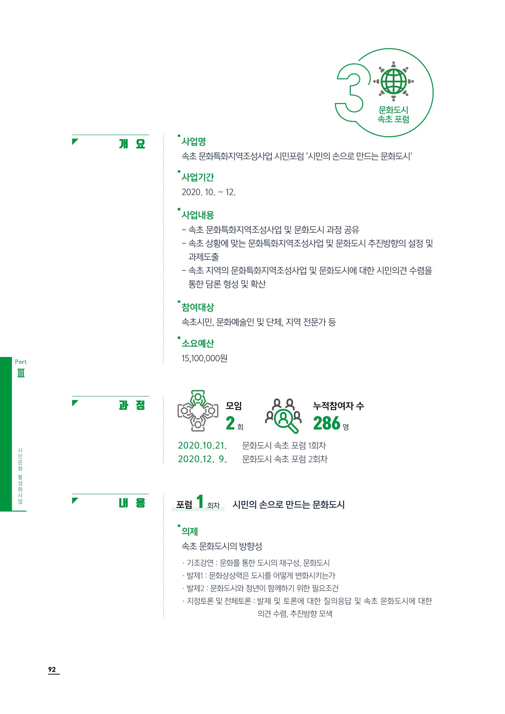 2020 속초 문화특화지역조성사업 연감 92페이지