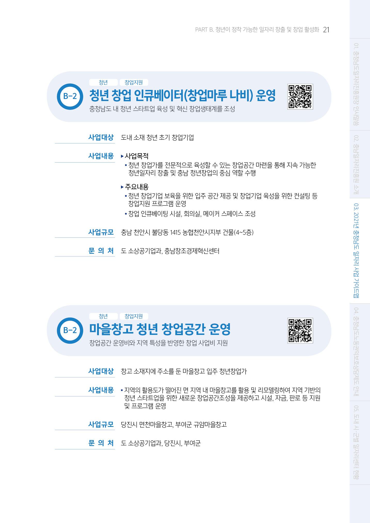 2021년 충남 일자리지원 가이드북 21페이지