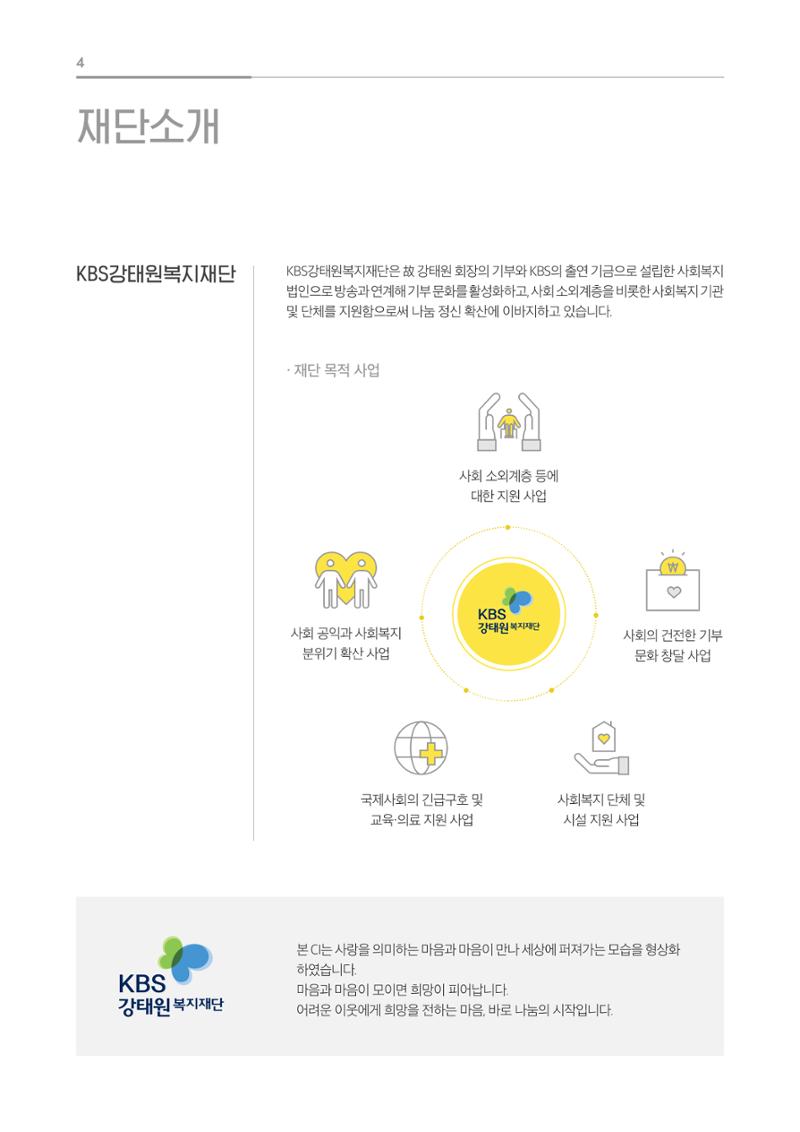 [KBS강태원복지재단] 2020 연간 사업 보고서 4페이지