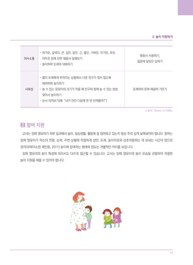 4차 개정 표준보육과정에 따른 장애 영유아 놀이 지원 교육 17페이지