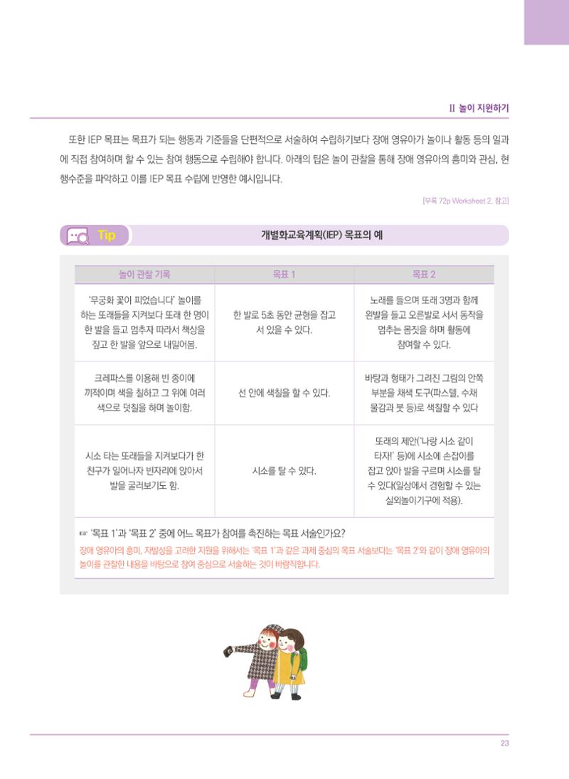 4차 개정 표준보육과정에 따른 장애 영유아 놀이 지원 교육 23페이지