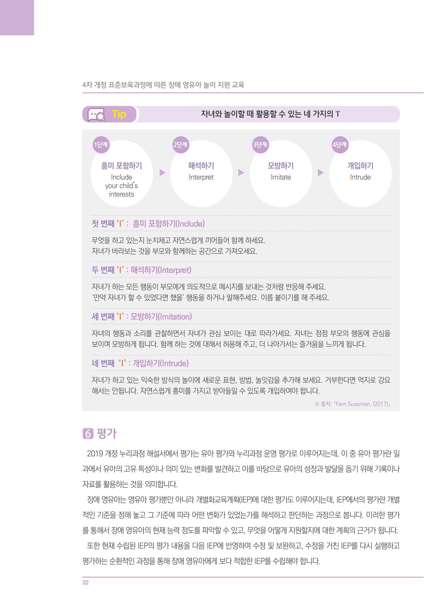 4차 개정 표준보육과정에 따른 장애 영유아 놀이 지원 교육 32페이지