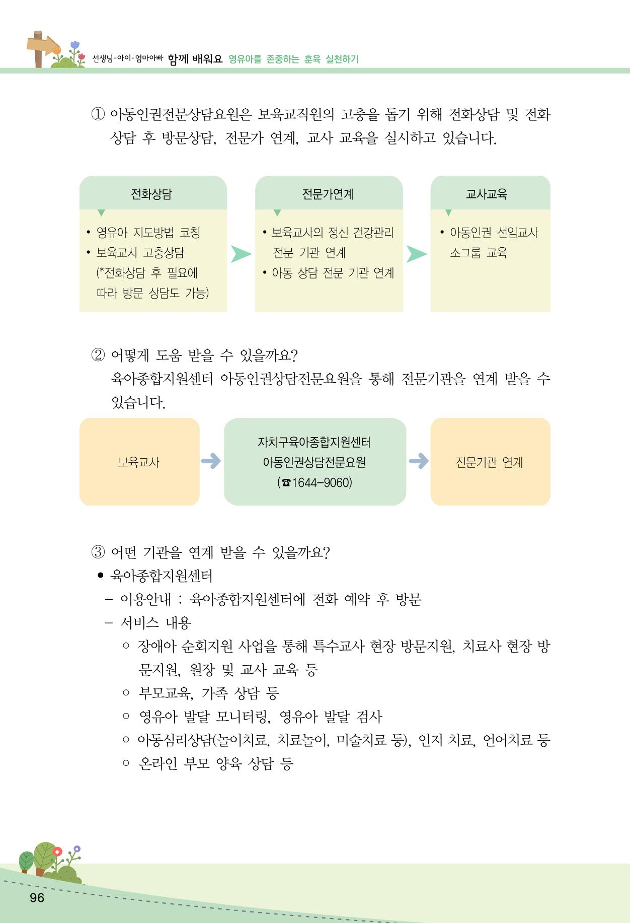 함께배워요(2권) 영유아를 존중하는 훈육 실천하기 104페이지