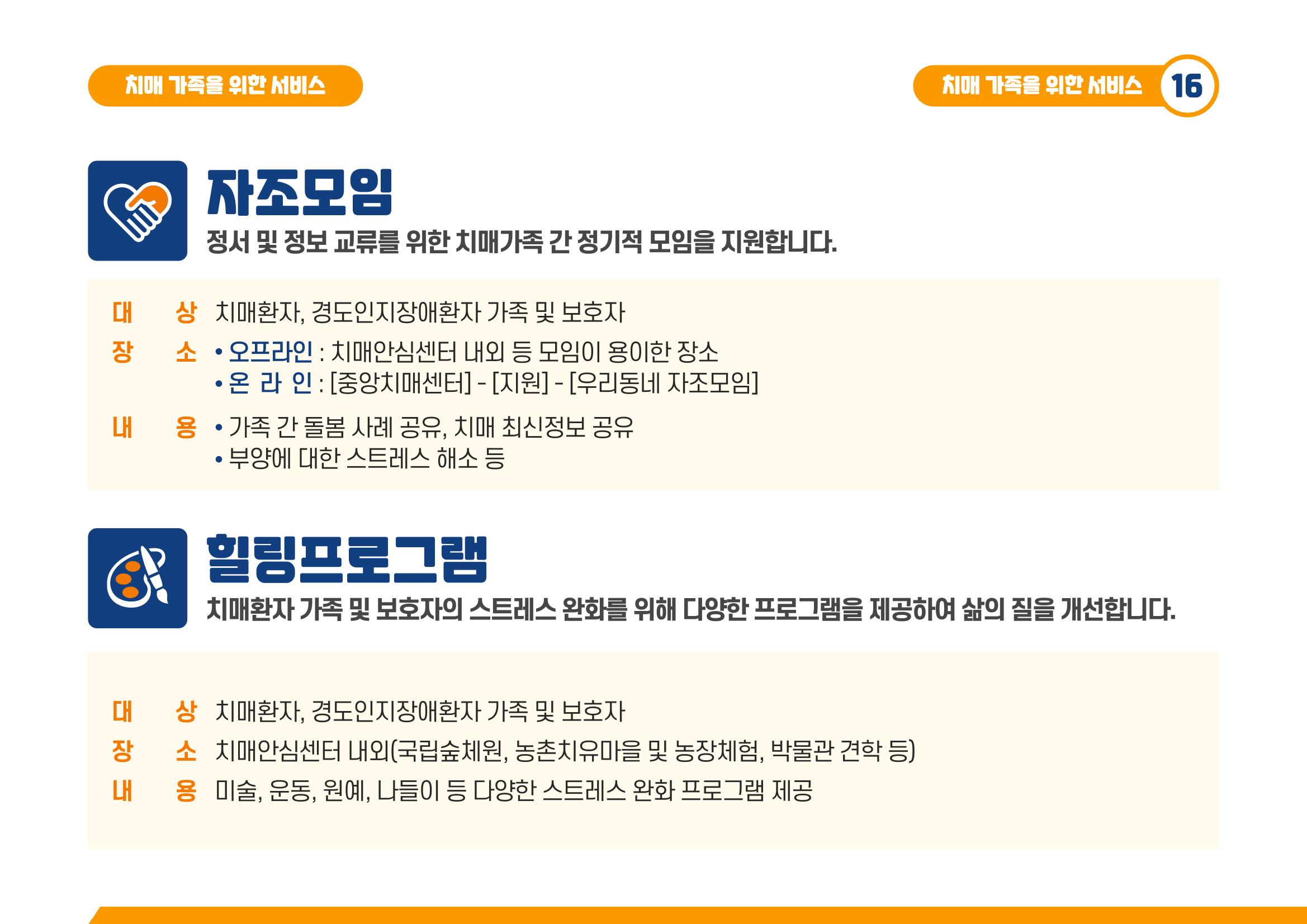2021 치매어르신 지원 서비스 안내서 16페이지