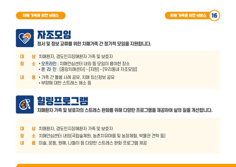 2021 치매어르신 지원 서비스 안내서 16페이지