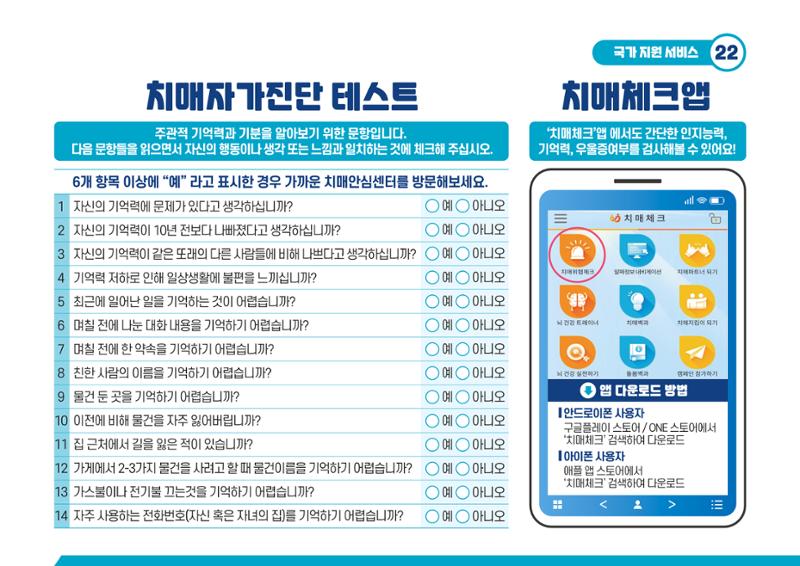 2021 치매어르신 지원 서비스 안내서 22페이지