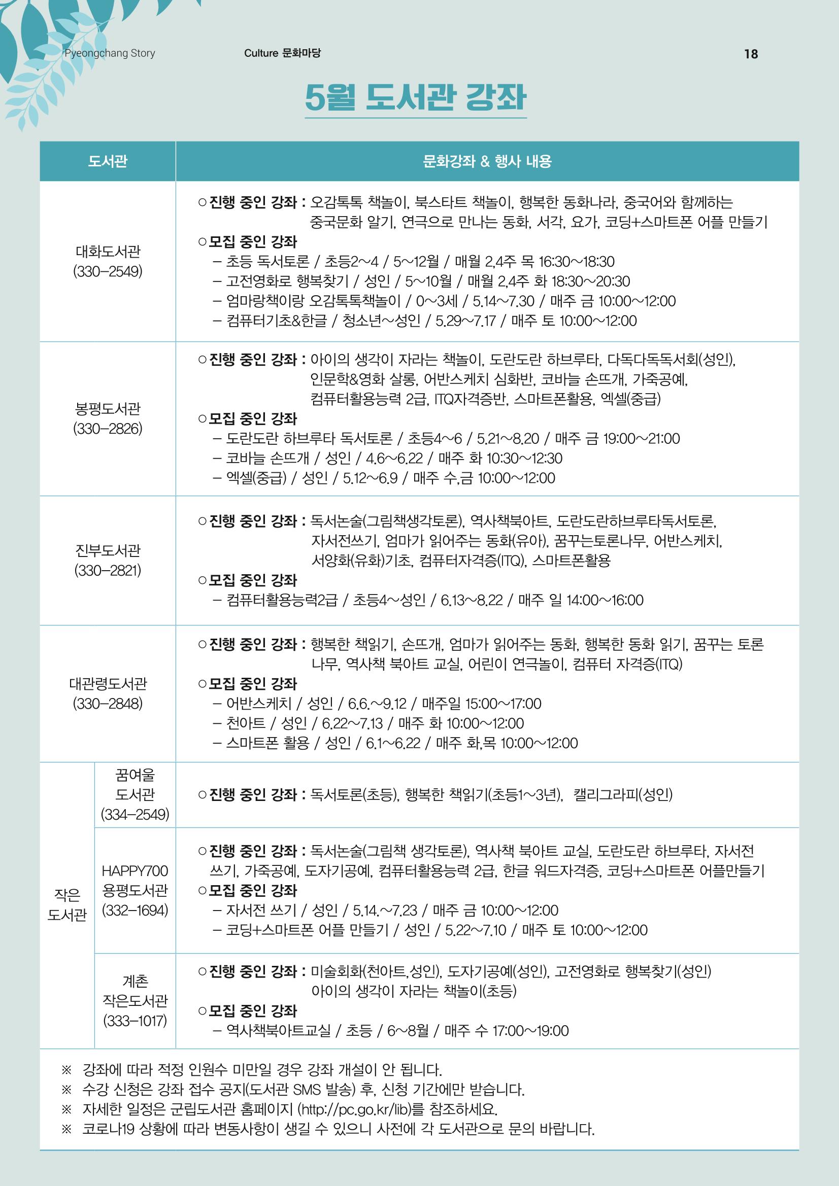 평창이야기 5월호 18페이지