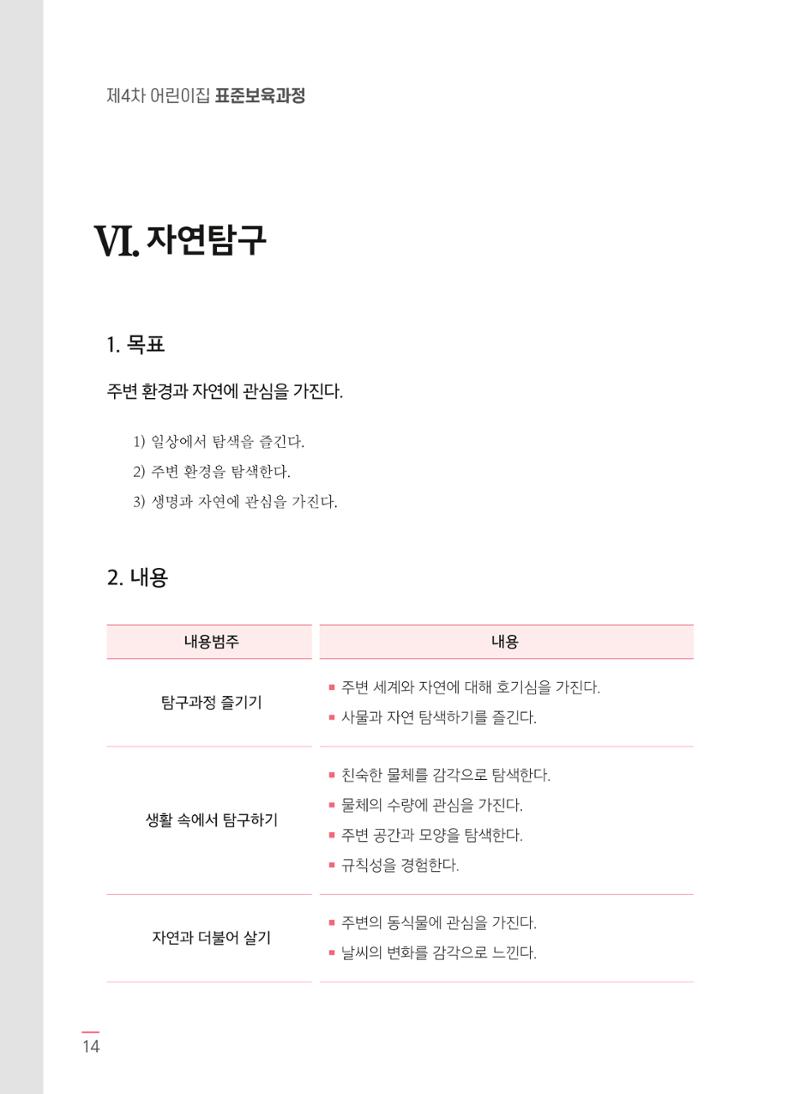 제4차 어린이집 표준보육과정 고시문 16페이지