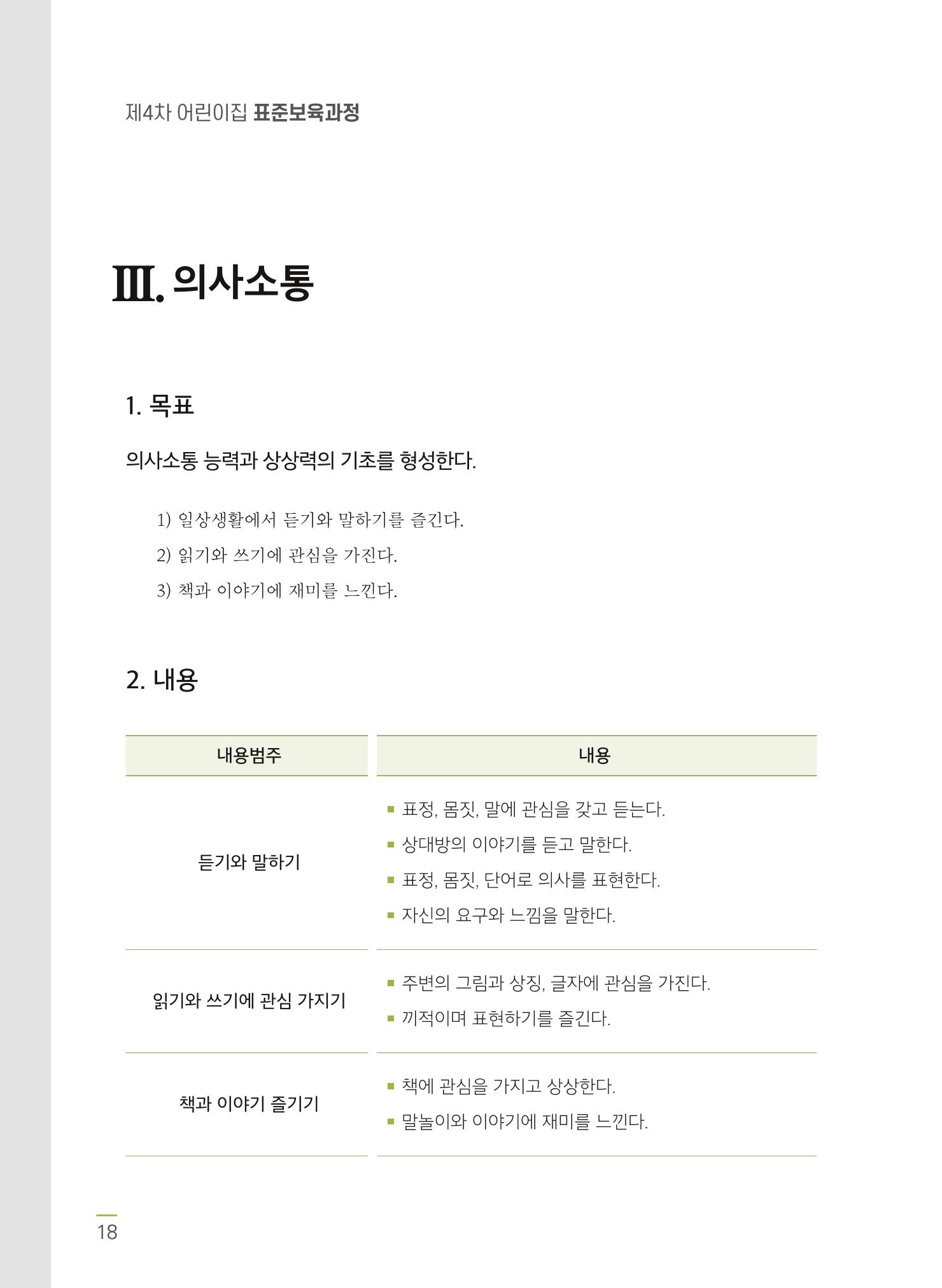 제4차 어린이집 표준보육과정 고시문 20페이지