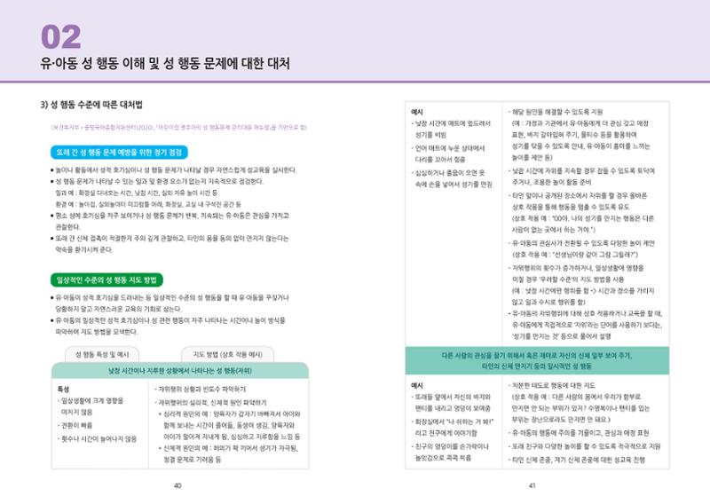 어린이집, 유치원 교사 등을 위한 성인지 교육 교재 (출처 : 교육부) 22페이지