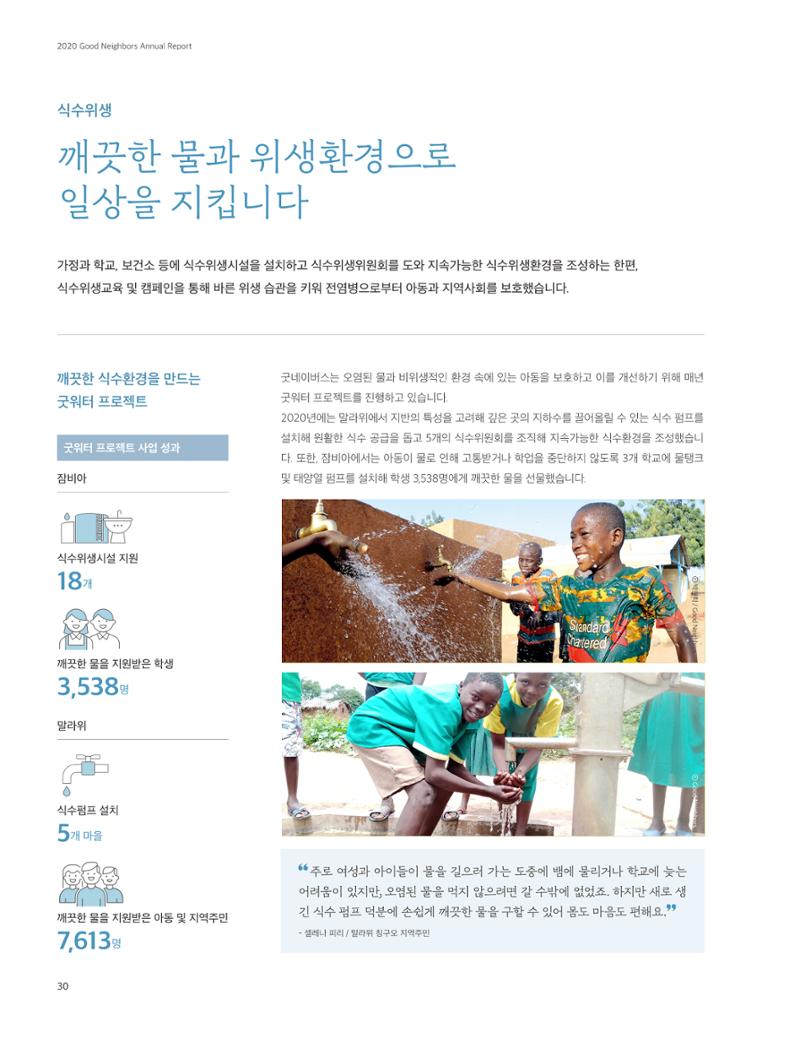 2020 굿네이버스 연차보고서 30페이지