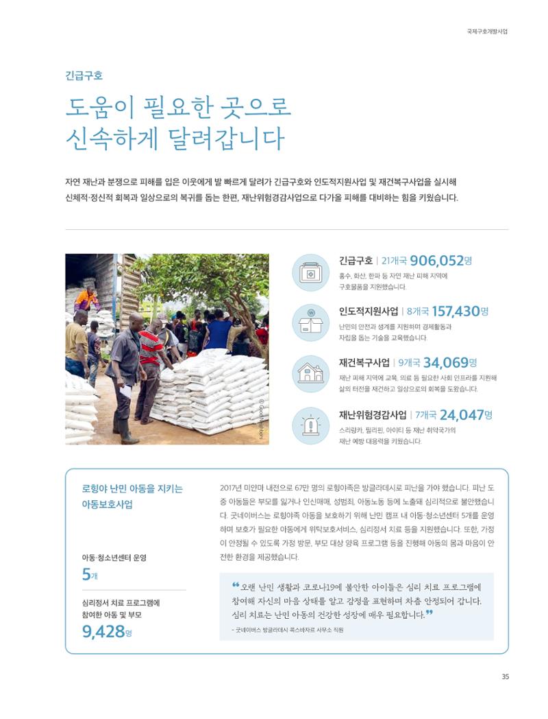 2020 굿네이버스 연차보고서 35페이지