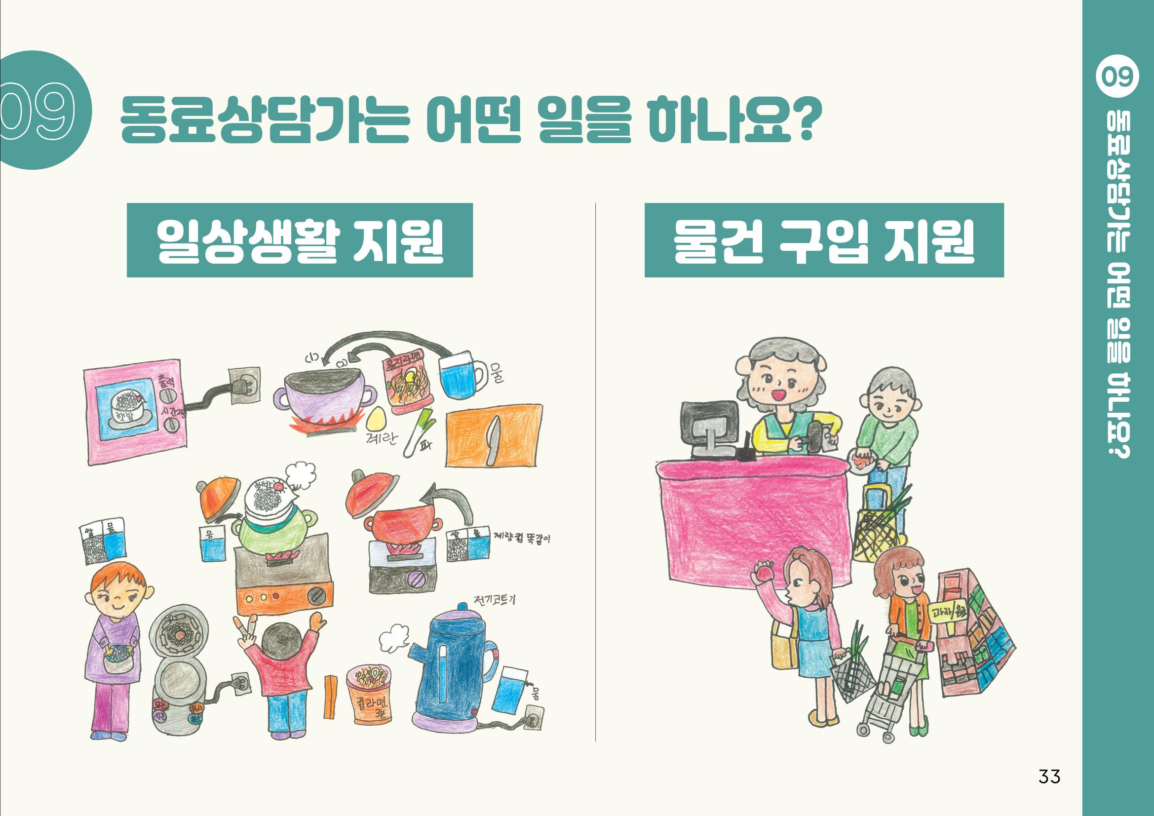 누구나 알기 쉽고, 이해하기 쉬운 동료상담가 교육자료 나도 발달장애인 동료상담가 33페이지