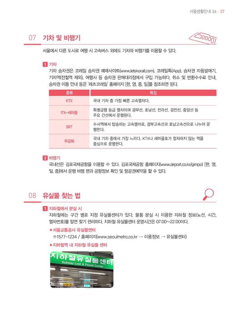 2021 외국인에게 꼭 필요한 서울생활안내 36페이지