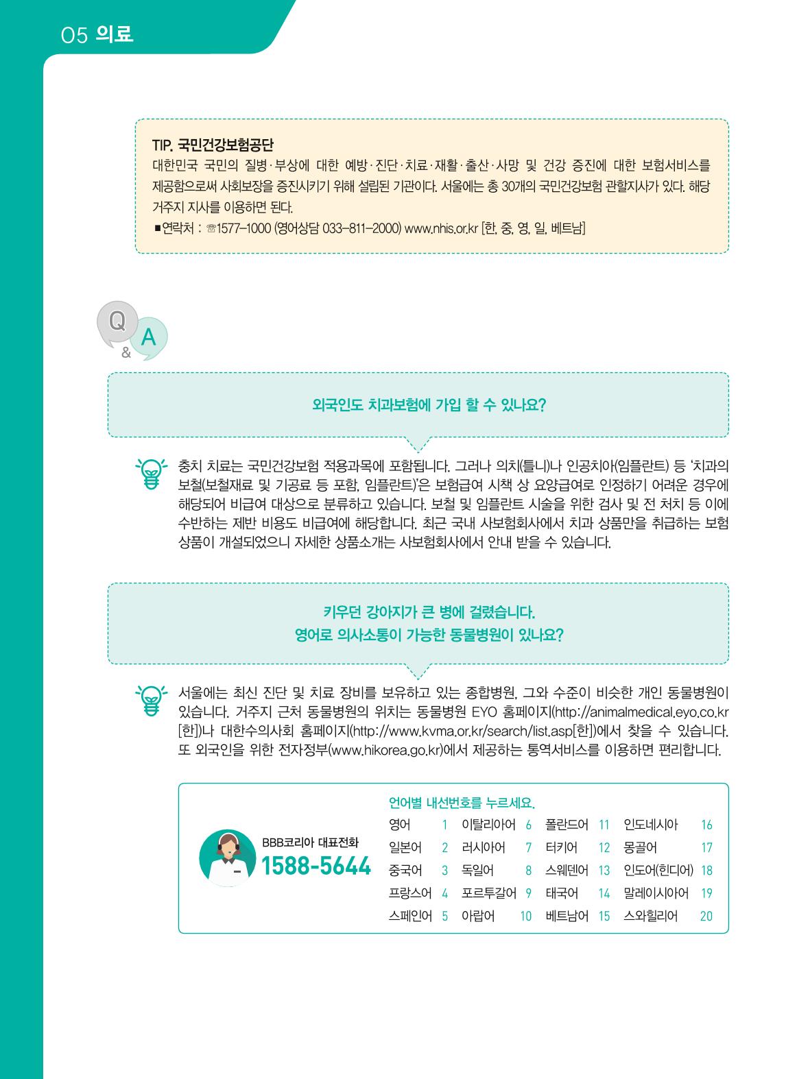 2021 외국인에게 꼭 필요한 서울생활안내 57페이지