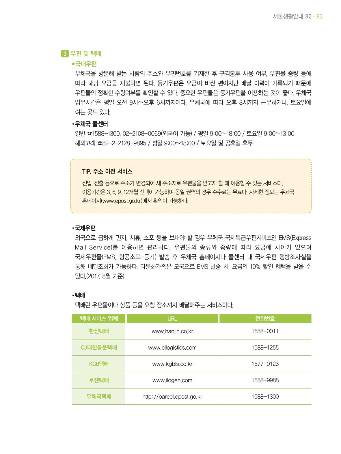2021 외국인에게 꼭 필요한 서울생활안내 82페이지