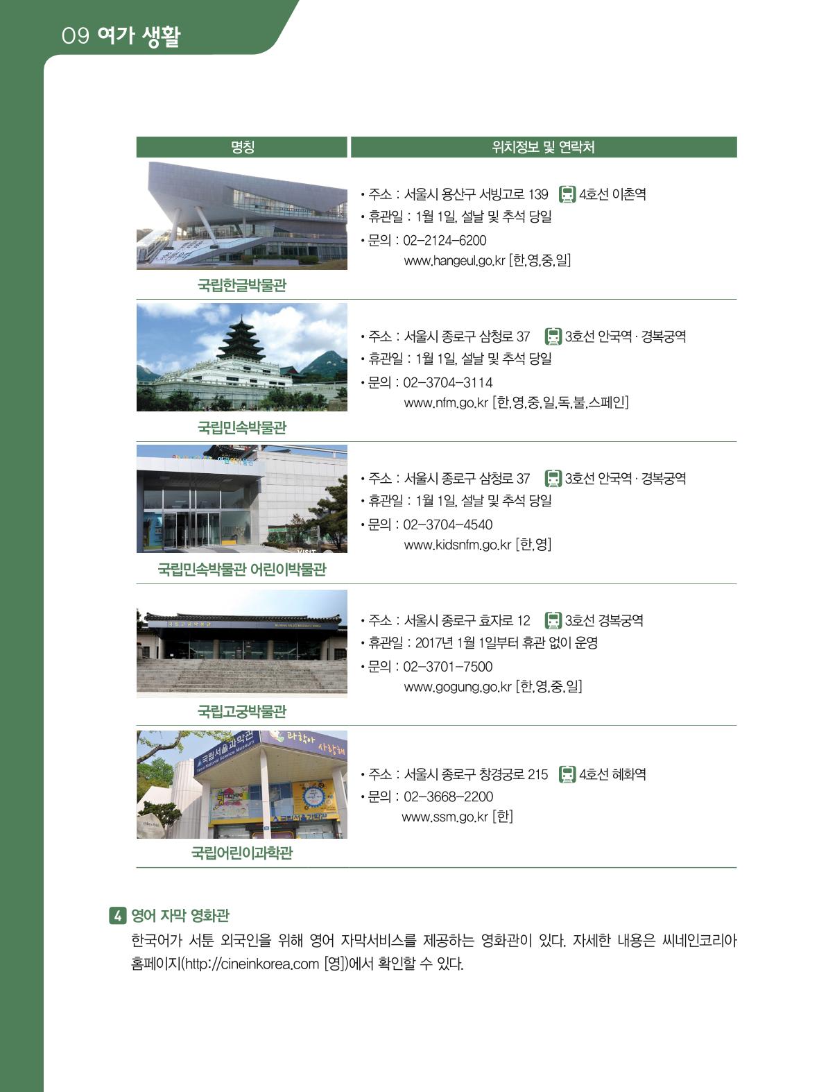 2021 외국인에게 꼭 필요한 서울생활안내 93페이지