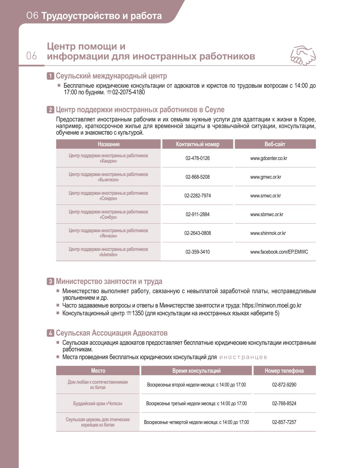 2021 Справочник о жизни в Сеуле _러시아어 63페이지