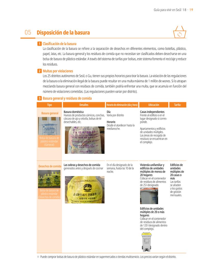 2021 Guía Indispensable para Vivir en Seúl _ 스페인어 18페이지