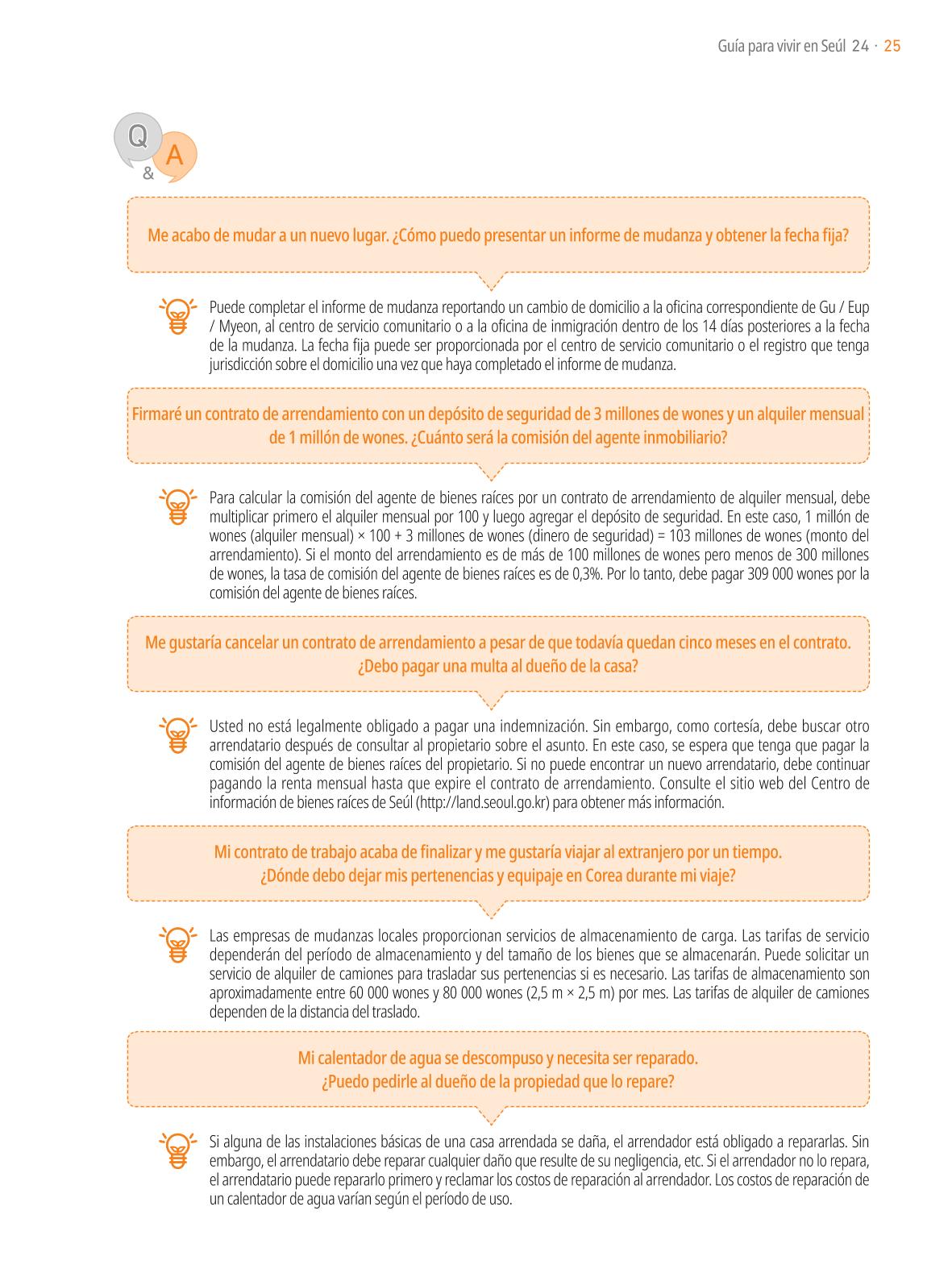 2021 Guía Indispensable para Vivir en Seúl _ 스페인어 24페이지