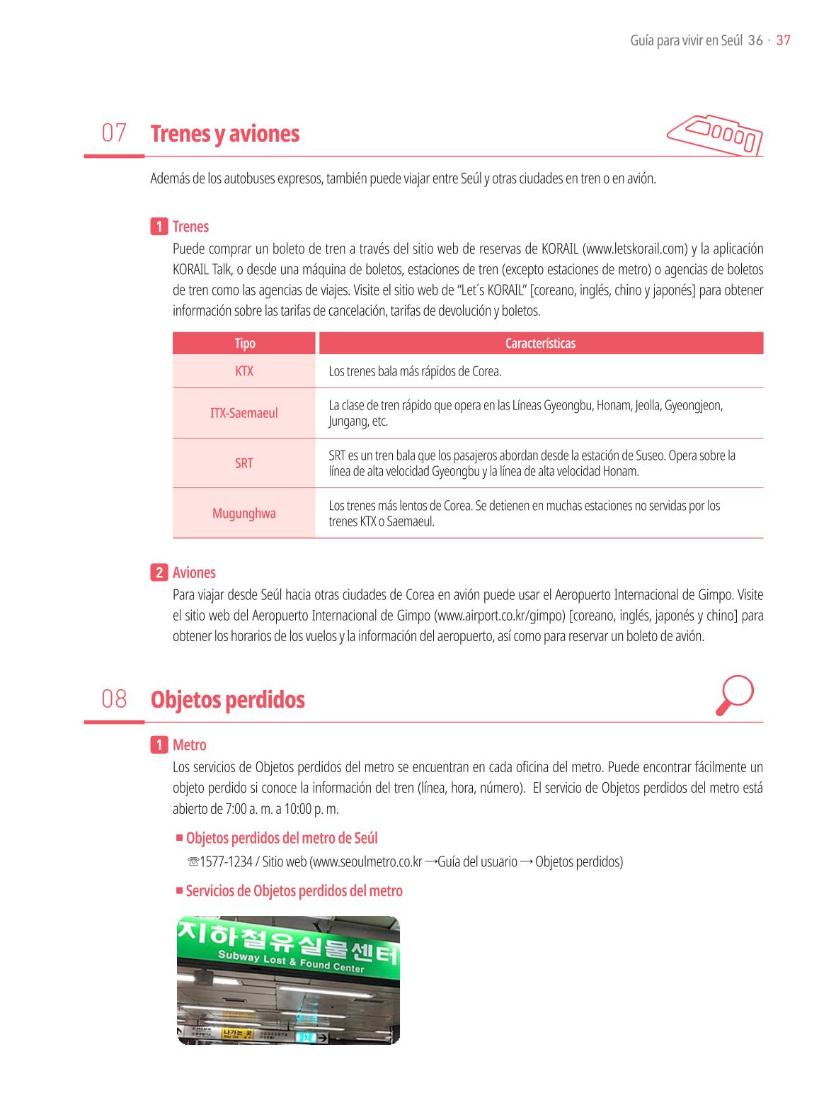 2021 Guía Indispensable para Vivir en Seúl _ 스페인어 36페이지
