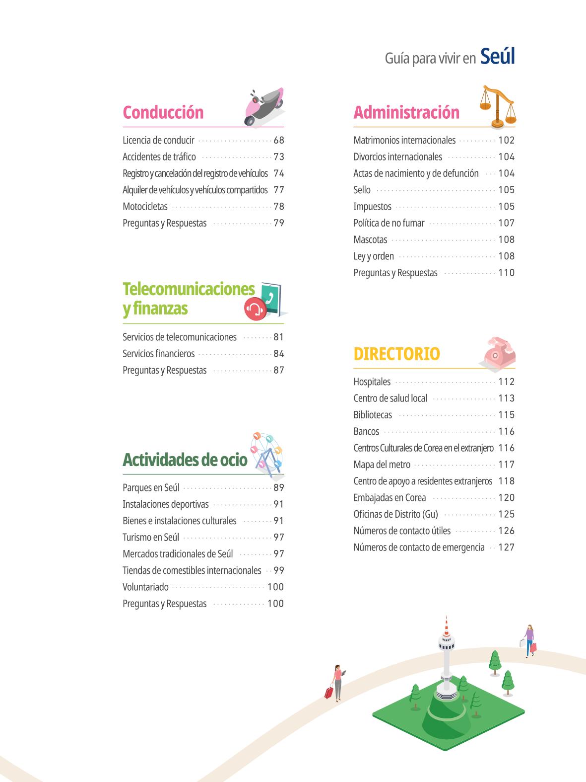 2021 Guía Indispensable para Vivir en Seúl _ 스페인어 4페이지