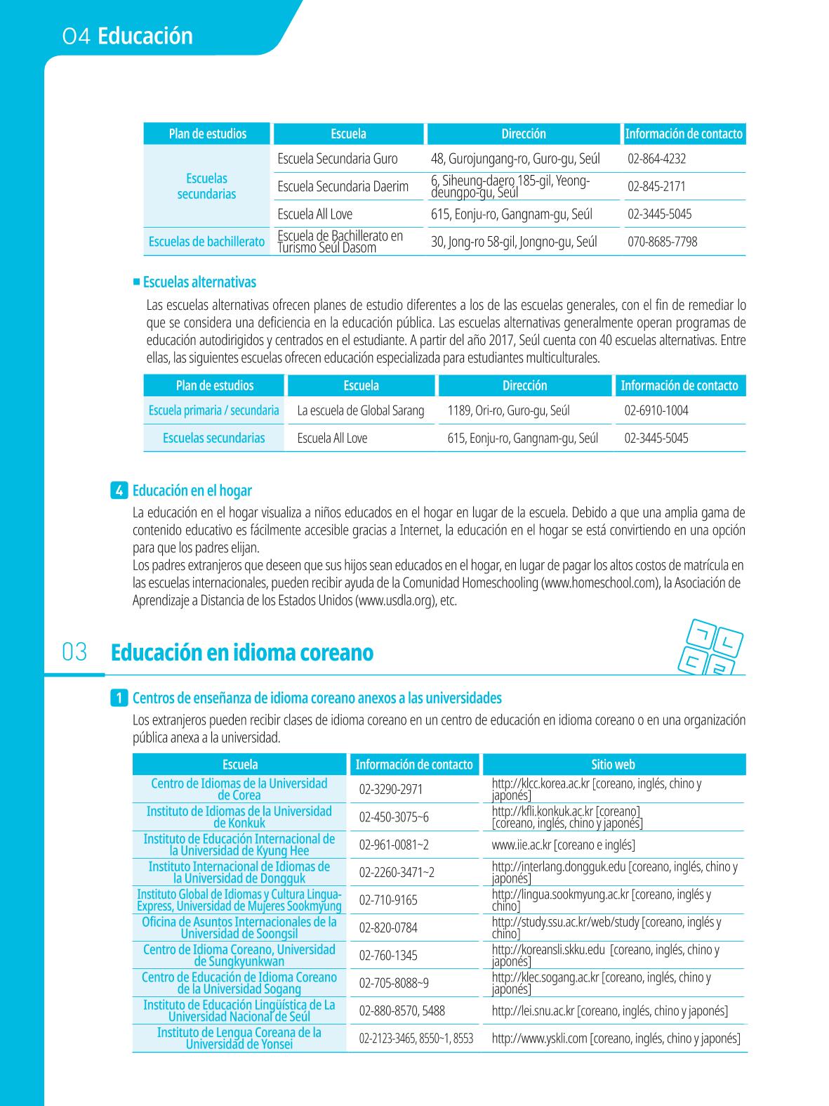 2021 Guía Indispensable para Vivir en Seúl _ 스페인어 43페이지