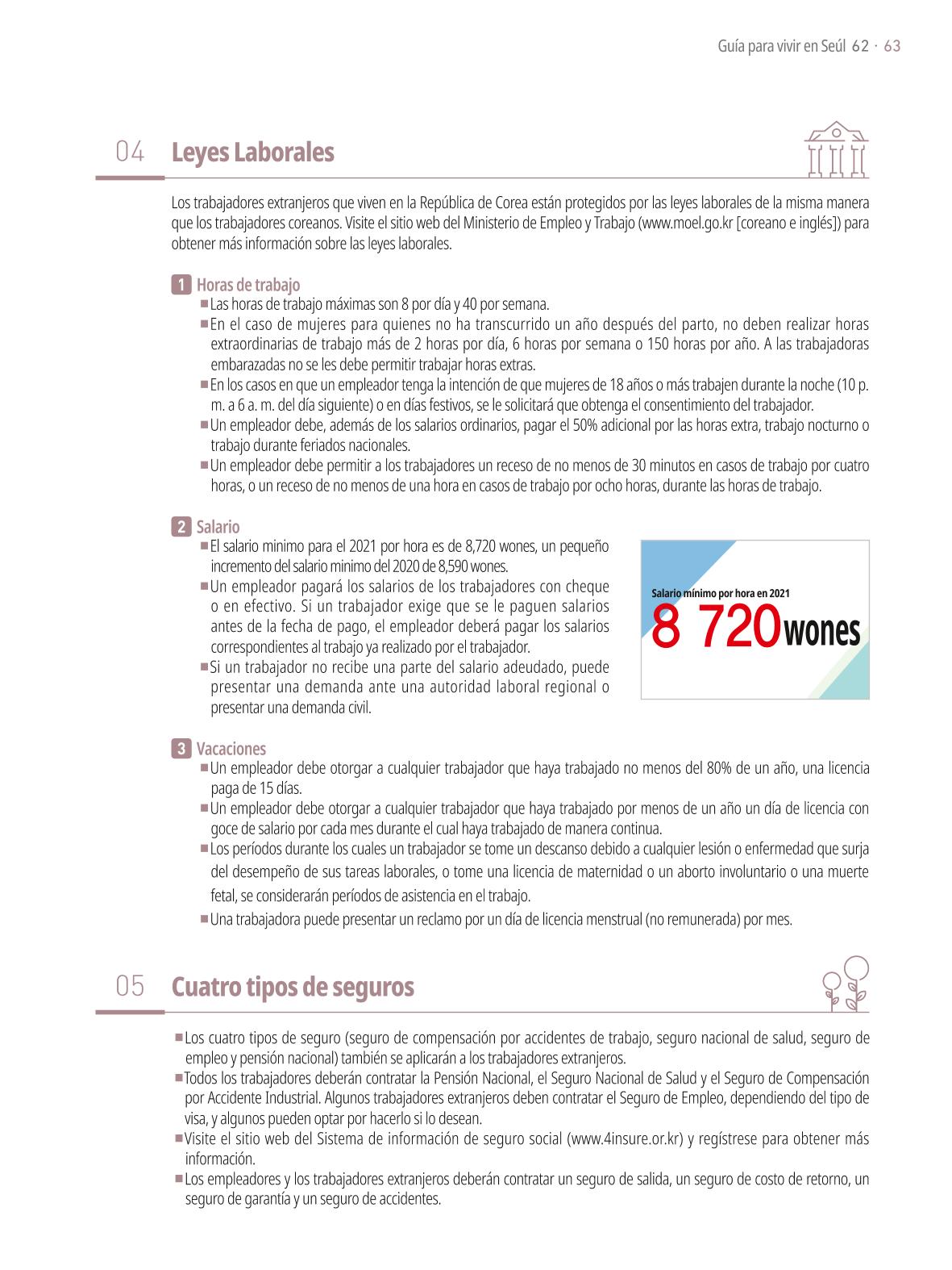 2021 Guía Indispensable para Vivir en Seúl _ 스페인어 62페이지