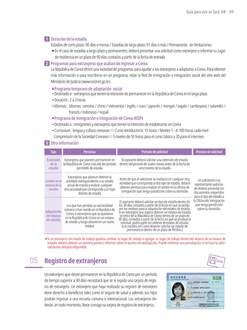 2021 Guía Indispensable para Vivir en Seúl _ 스페인어 8페이지