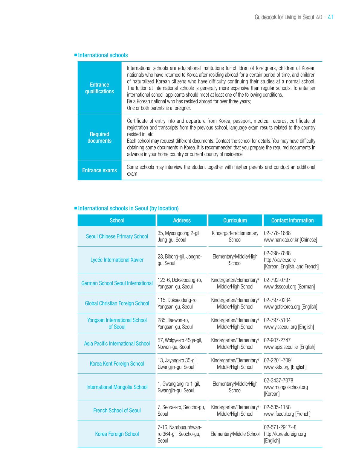 2021 Guidebook for Living in Seoul_영어 40페이지