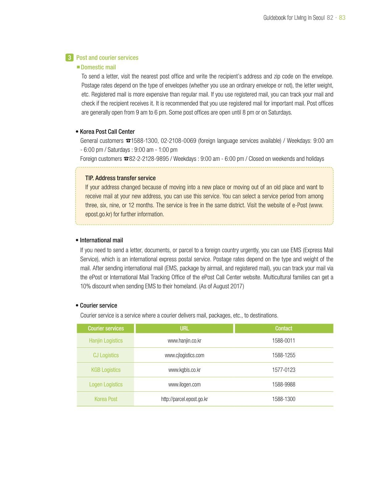 2021 Guidebook for Living in Seoul_영어 82페이지