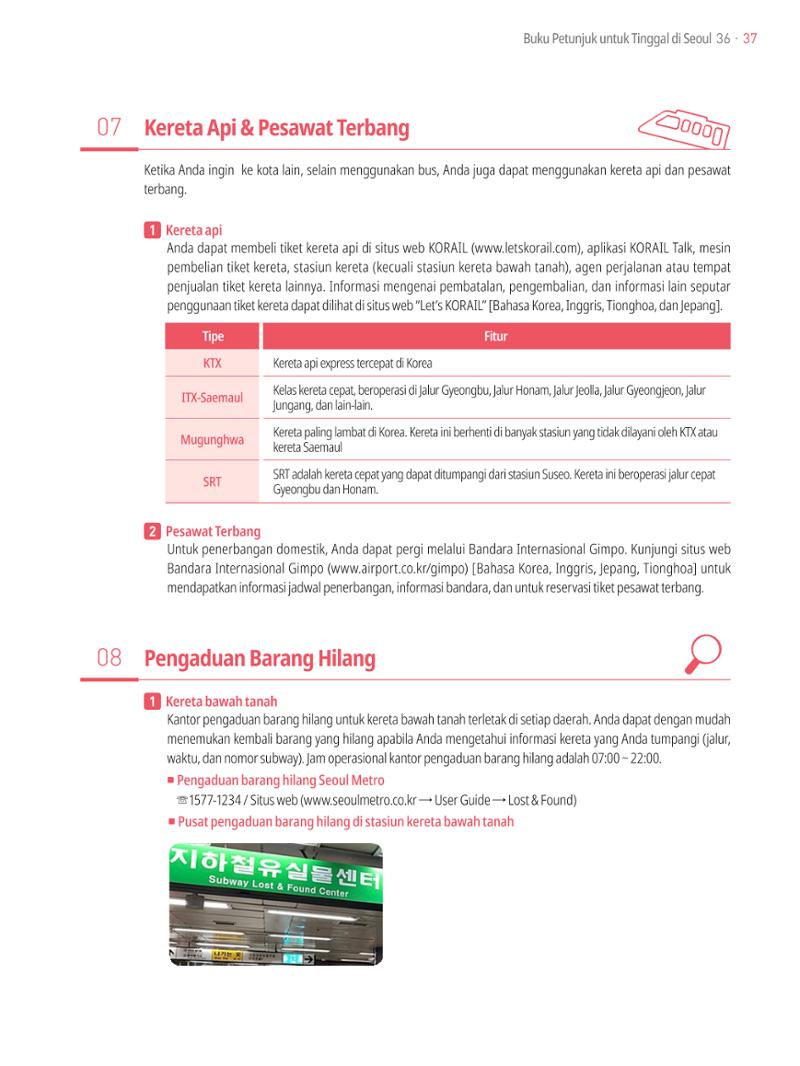 2021 Buku Petunjuk untuk Tinggal di Seoul_인도네시아어 36페이지