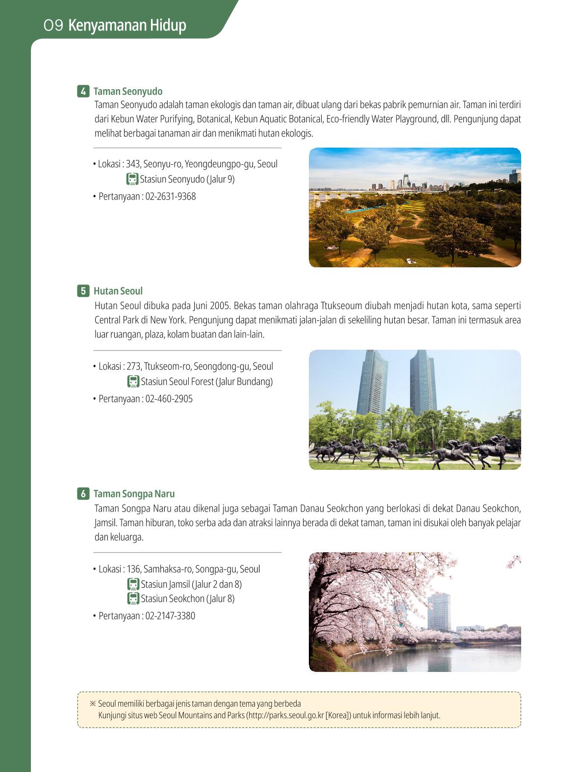 2021 Buku Petunjuk untuk Tinggal di Seoul_인도네시아어 89페이지