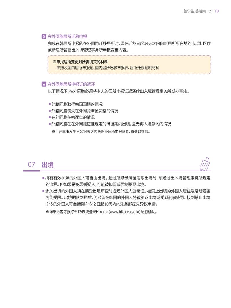 2021 首尔生活指南 _ 중국어 12페이지
