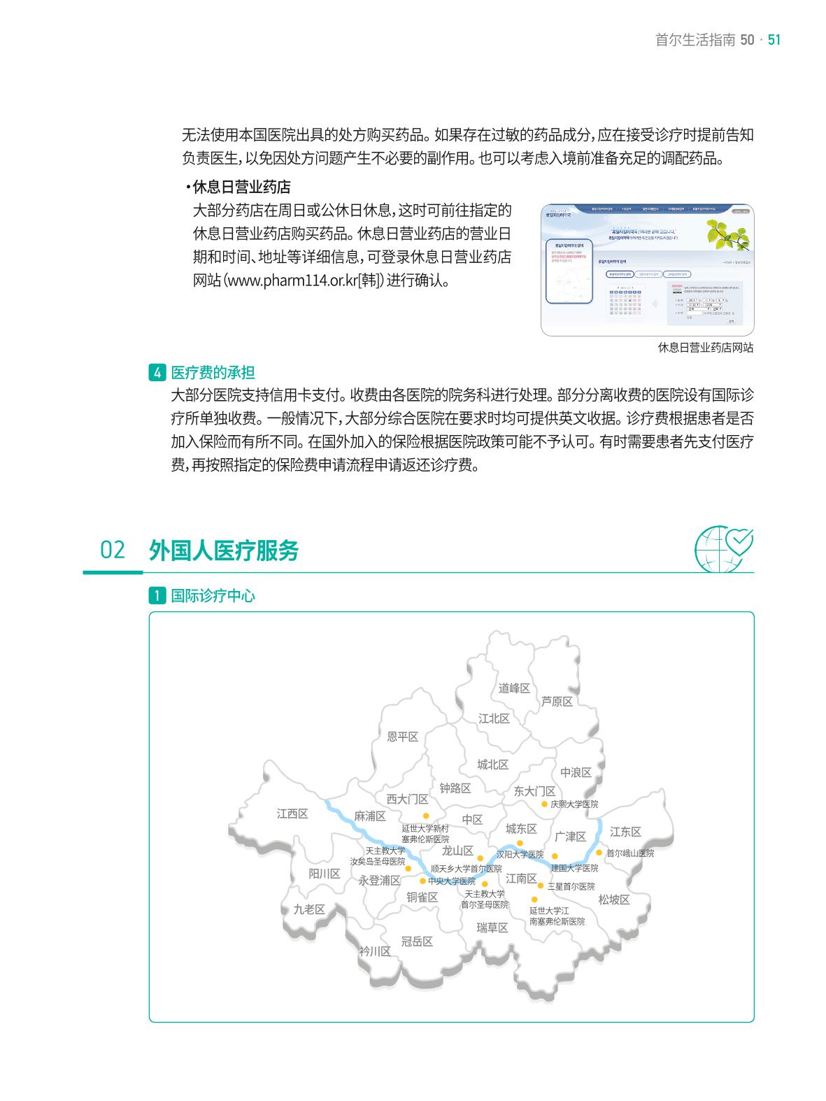 2021 首尔生活指南 _ 중국어 50페이지